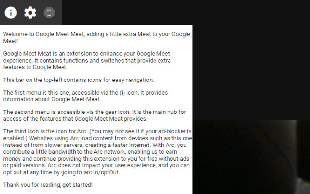 Google Meet Meat from Chrome web store to be run with OffiDocs Chromium online Google Meet Meat from Chrome web store to be run with OffiDocs Chromium online