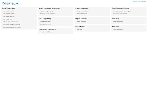 GPTBLOX ChatGPT Download Conversation Image Downloader from Chrome web store to be run with OffiDocs Chromium online GPTBLOX ChatGPT Download Conversation Image Downloader from Chrome web store to be run with OffiDocs Chromium online