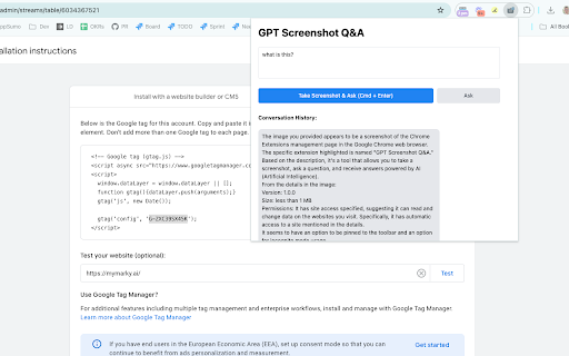 GPT Screenshot QA from Chrome web store to be run with OffiDocs Chromium online GPT Screenshot QA from Chrome web store to be run with OffiDocs Chromium online