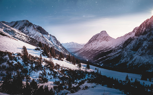 Green Trees on a Snow Covered Mountain Under Night Sky from Chrome web store to be run with OffiDocs Chromium online Green Trees on a Snow Covered Mountain Under Night Sky from Chrome web store to be run with OffiDocs Chromium online