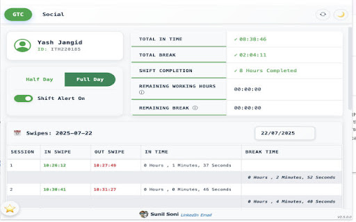 GreytHR Time Calculator from Chrome web store to be run with OffiDocs Chromium online GreytHR Time Calculator from Chrome web store to be run with OffiDocs Chromium online