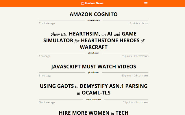 Hacker News Stylized from Chrome web store to be run with OffiDocs Chromium online Hacker News Stylized from Chrome web store to be run with OffiDocs Chromium online