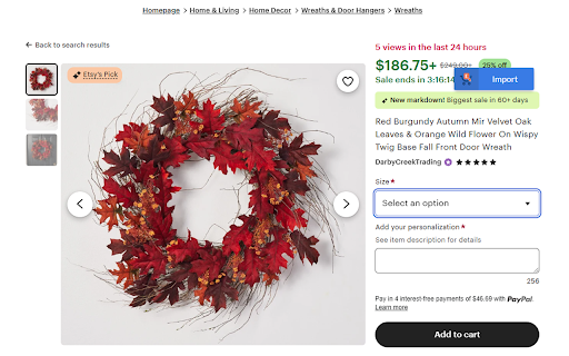 HANDMADE Dropshipping for Etsy and WooCommerce Extension from Chrome web store to be run with OffiDocs Chromium online HANDMADE Dropshipping for Etsy and WooCommerce Extension from Chrome web store to be run with OffiDocs Chromium online