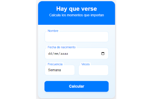 Hay que verse from Chrome web store to be run with OffiDocs Chromium online Hay que verse from Chrome web store to be run with OffiDocs Chromium online