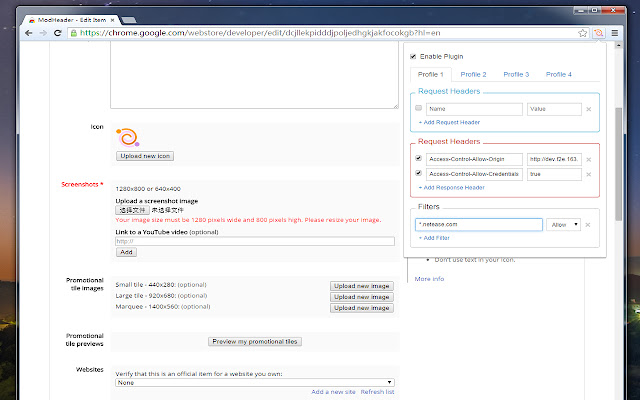 HeaderModify from Chrome web store to be run with OffiDocs Chromium online HeaderModify from Chrome web store to be run with OffiDocs Chromium online