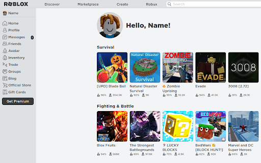 Hello, Roblox! from Chrome web store to be run with OffiDocs Chromium online Hello, Roblox! from Chrome web store to be run with OffiDocs Chromium online