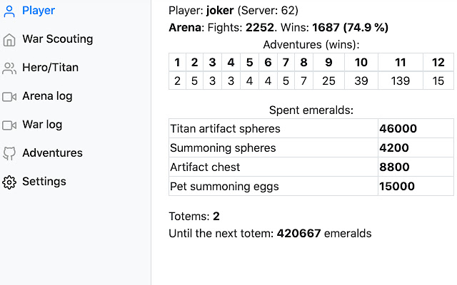 Hero Wars Assistant from Chrome web store to be run with OffiDocs Chromium online Hero Wars Assistant from Chrome web store to be run with OffiDocs Chromium online