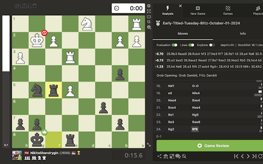 Hide ratings on chess.com from Chrome web store to be run with OffiDocs Chromium online Hide ratings on chess.com from Chrome web store to be run with OffiDocs Chromium online