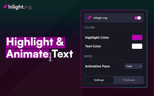 Highlight Animate Text from Chrome web store to be run with OffiDocs Chromium online Highlight Animate Text from Chrome web store to be run with OffiDocs Chromium online