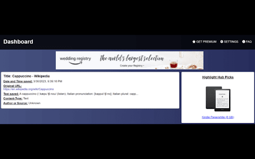 Highlight Hub from Chrome web store to be run with OffiDocs Chromium online Highlight Hub from Chrome web store to be run with OffiDocs Chromium online