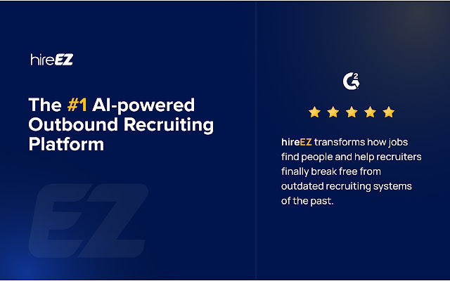 hireEZ Outbound Recruiting Made Easy from Chrome web store to be run with OffiDocs Chromium online hireEZ Outbound Recruiting Made Easy from Chrome web store to be run with OffiDocs Chromium online