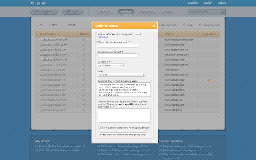 HitTail from Chrome web store to be run with OffiDocs Chromium online HitTail from Chrome web store to be run with OffiDocs Chromium online