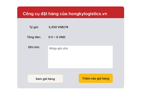 Hồng Kỳ Logistics from Chrome web store to be run with OffiDocs Chromium online Hồng Kỳ Logistics from Chrome web store to be run with OffiDocs Chromium online