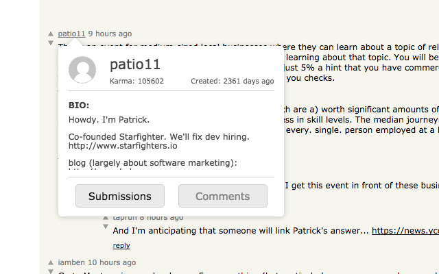 HNProfile from Chrome web store to be run with OffiDocs Chromium online HNProfile from Chrome web store to be run with OffiDocs Chromium online