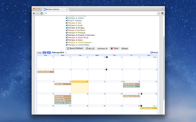 Holidays Calendar with Drive from Chrome web store to be run with OffiDocs Chromium online Holidays Calendar with Drive from Chrome web store to be run with OffiDocs Chromium online
