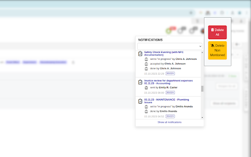 Hotelkit Notification Deleter from Chrome web store to be run with OffiDocs Chromium online Hotelkit Notification Deleter from Chrome web store to be run with OffiDocs Chromium online