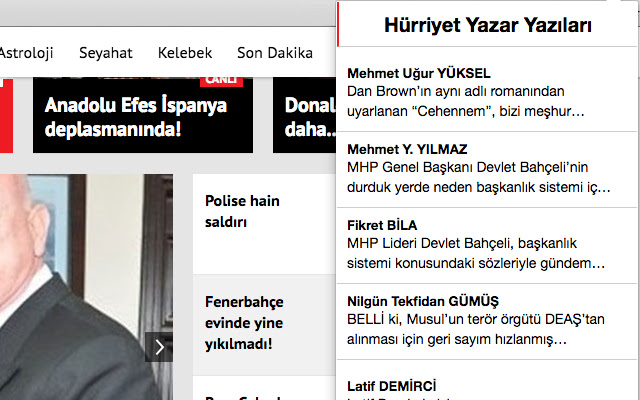Hürriyet Yazarlar Eklentisi from Chrome web store to be run with OffiDocs Chromium online Hürriyet Yazarlar Eklentisi from Chrome web store to be run with OffiDocs Chromium online