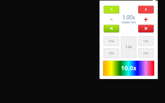HTML5 Media Rate Controller from Chrome web store to be run with OffiDocs Chromium online HTML5 Media Rate Controller from Chrome web store to be run with OffiDocs Chromium online
