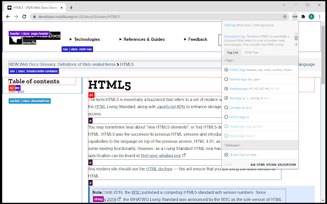 HTML Visual Validation from Chrome web store to be run with OffiDocs Chromium online HTML Visual Validation from Chrome web store to be run with OffiDocs Chromium online