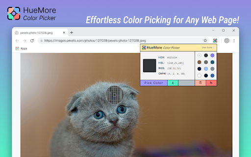 HueMore Color Picker from Chrome web store to be run with OffiDocs Chromium online HueMore Color Picker from Chrome web store to be run with OffiDocs Chromium online