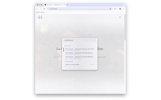 Huzounet Command Palette from Chrome web store to be run with OffiDocs Chromium online Huzounet Command Palette from Chrome web store to be run with OffiDocs Chromium online