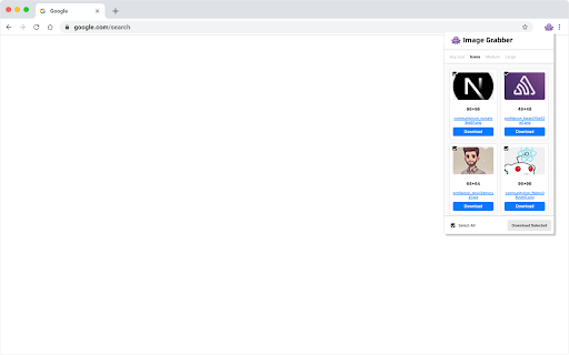 Image Grabber from Chrome web store to be run with OffiDocs Chromium online Image Grabber from Chrome web store to be run with OffiDocs Chromium online