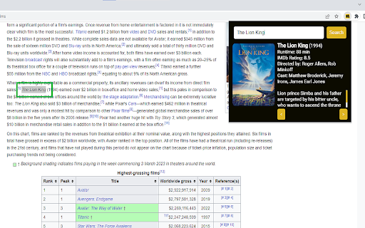 IMDb Movie Search from Chrome web store to be run with OffiDocs Chromium online IMDb Movie Search from Chrome web store to be run with OffiDocs Chromium online