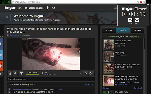 imgur Timer from Chrome web store to be run with OffiDocs Chromium online imgur Timer from Chrome web store to be run with OffiDocs Chromium online