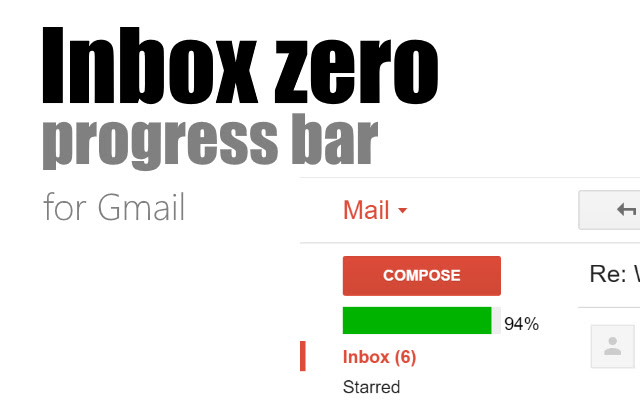Inbox Zero Progress Bar from Chrome web store to be run with OffiDocs Chromium online Inbox Zero Progress Bar from Chrome web store to be run with OffiDocs Chromium online