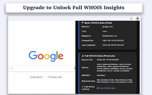 Instant WHOIS Checker from Chrome web store to be run with OffiDocs Chromium online Instant WHOIS Checker from Chrome web store to be run with OffiDocs Chromium online
