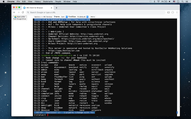 IRC Client for Browser from Chrome web store to be run with OffiDocs Chromium online IRC Client for Browser from Chrome web store to be run with OffiDocs Chromium online