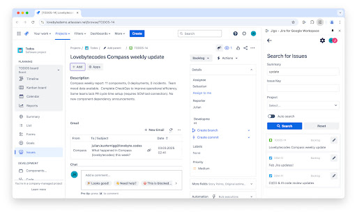 Jigo Jira for Google Workspace from Chrome web store to be run with OffiDocs Chromium online Jigo Jira for Google Workspace from Chrome web store to be run with OffiDocs Chromium online