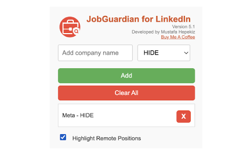 JobGuardian for LinkedIn from Chrome web store to be run with OffiDocs Chromium online JobGuardian for LinkedIn from Chrome web store to be run with OffiDocs Chromium online
