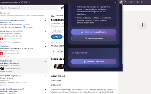Joblo AI Resume Assistant from Chrome web store to be run with OffiDocs Chromium online Joblo AI Resume Assistant from Chrome web store to be run with OffiDocs Chromium online