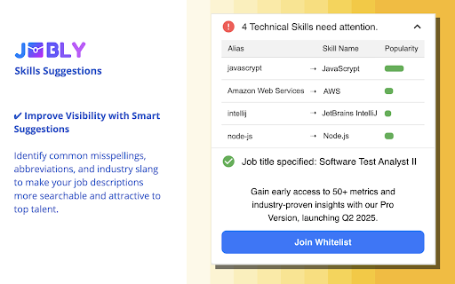 Job Scan (Jobly by Upstaff) free online job scanner from Chrome web store to be run with OffiDocs Chromium online Job Scan (Jobly by Upstaff) free online job scanner from Chrome web store to be run with OffiDocs Chromium online