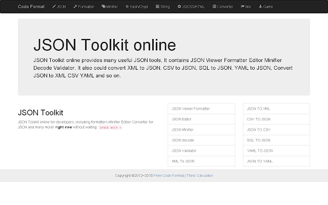JSON Toolkit online from Chrome web store to be run with OffiDocs Chromium online JSON Toolkit online from Chrome web store to be run with OffiDocs Chromium online