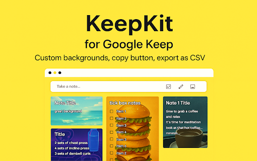 KeepKit from Chrome web store to be run with OffiDocs Chromium online KeepKit from Chrome web store to be run with OffiDocs Chromium online