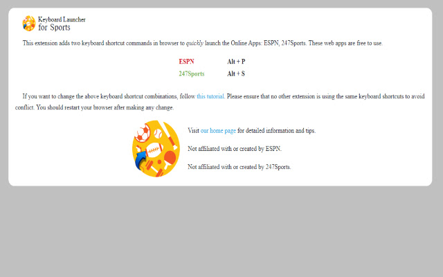Keyboard Launcher for Sports from Chrome web store to be run with OffiDocs Chromium online Keyboard Launcher for Sports from Chrome web store to be run with OffiDocs Chromium online