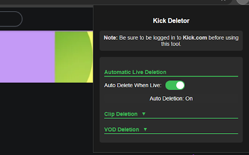 Kick Deletor from Chrome web store to be run with OffiDocs Chromium online Kick Deletor from Chrome web store to be run with OffiDocs Chromium online