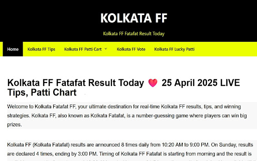 Kolkata FF from Chrome web store to be run with OffiDocs Chromium online Kolkata FF from Chrome web store to be run with OffiDocs Chromium online
