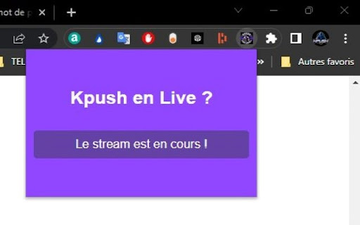 Kpush Stream Notifier from Chrome web store to be run with OffiDocs Chromium online Kpush Stream Notifier from Chrome web store to be run with OffiDocs Chromium online