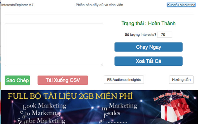 KUNGFU ADS Interest Extract Tools from Chrome web store to be run with OffiDocs Chromium online KUNGFU ADS Interest Extract Tools from Chrome web store to be run with OffiDocs Chromium online
