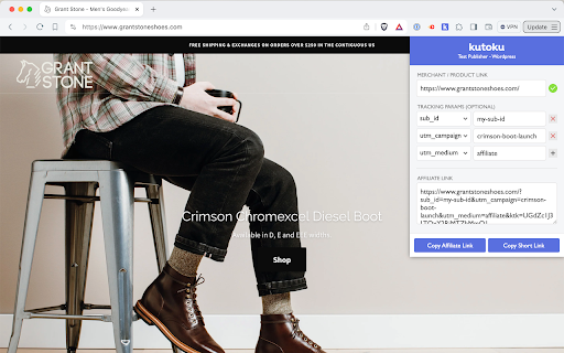 Kutoku Link Generator from Chrome web store to be run with OffiDocs Chromium online Kutoku Link Generator from Chrome web store to be run with OffiDocs Chromium online