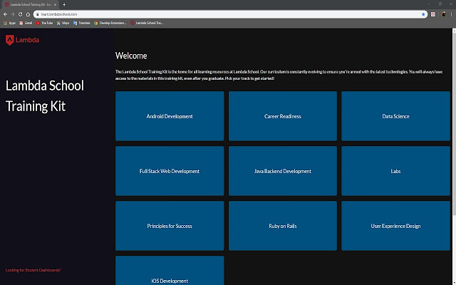 Lambda School Darkmode from Chrome web store to be run with OffiDocs Chromium online Lambda School Darkmode from Chrome web store to be run with OffiDocs Chromium online