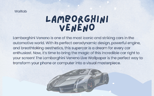 Lamborghini Veneno Live Wallpaper from Chrome web store to be run with OffiDocs Chromium online Lamborghini Veneno Live Wallpaper from Chrome web store to be run with OffiDocs Chromium online