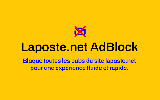 Laposte.net AdBlock from Chrome web store to be run with OffiDocs Chromium online Laposte.net AdBlock from Chrome web store to be run with OffiDocs Chromium online