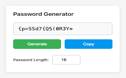 Lazy INC Password Generator from Chrome web store to be run with OffiDocs Chromium online Lazy INC Password Generator from Chrome web store to be run with OffiDocs Chromium online