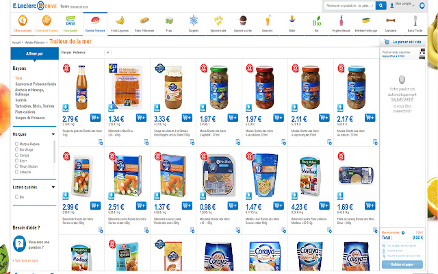 Leclerc Drive Trie BETA from Chrome web store to be run with OffiDocs Chromium online Leclerc Drive Trie BETA from Chrome web store to be run with OffiDocs Chromium online