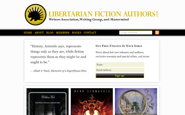 Libertarian Fiction Authors from Chrome web store to be run with OffiDocs Chromium online Libertarian Fiction Authors from Chrome web store to be run with OffiDocs Chromium online