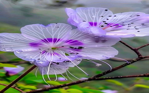 Light purple transparent floral wallpaper from Chrome web store to be run with OffiDocs Chromium online Light purple transparent floral wallpaper from Chrome web store to be run with OffiDocs Chromium online